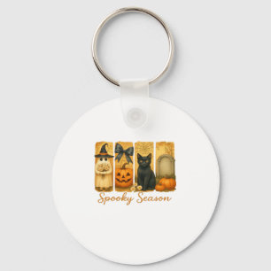 Porte-clés Vintage Halloween saison Éffrayante, mignon fantôm