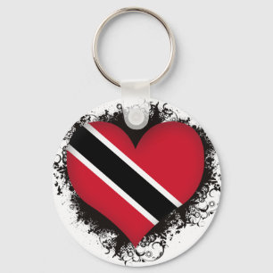 Porte-clés Vintage I Love Trinidad and Tobago