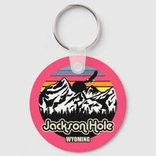 Porte-clés Vintage Jackson Hole Wyoming