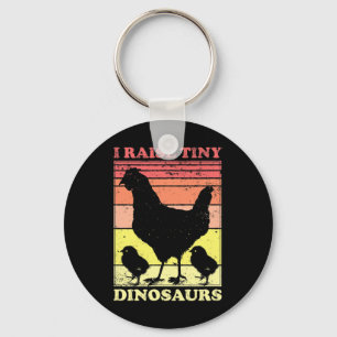 Porte-clés Vintage Je Élève Des Dinosaures Minuscules Rétro F
