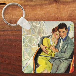 Porte-clés Vintage Love and Romance, Roller Coaster Ride