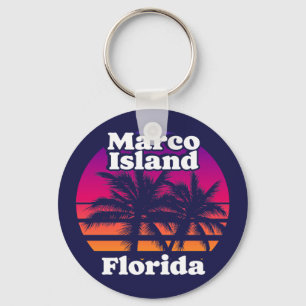 Porte-clés Vintage Marco Island Beach Floride