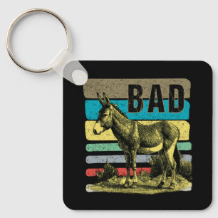 Porte-clés Vintage Mauvais comme âne Badass âne mignonne ânes