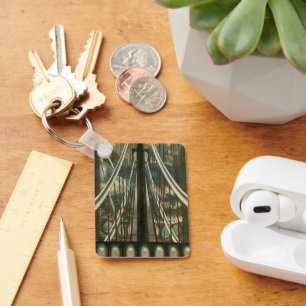 Porte-clés Vintage New York Architecture, Brooklyn Bridge