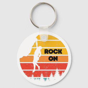 Porte-clés Vintage rocheuse escalade rétro roche