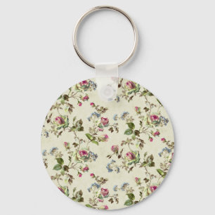 Porte-clés Vintage Rose Floral Pattern Shabby chic
