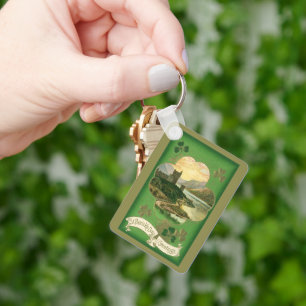 Porte-clés Vintage St. Patricks Day Greetings Castle Shamrock
