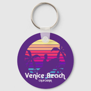 Porte-clés Vintage Venice Beach California Sunset