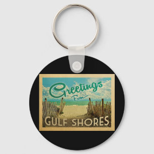 Porte-clés Vintage voyage de la plage de Gulf Shores