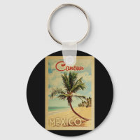 Vintage voyage de palmier de Cancun