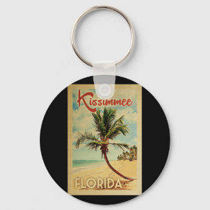 Porte-clés Vintage voyage de palmier de Kissimmee