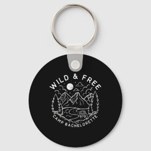Porte-clés Vintage Wild &amp; Free Camp Enterrement de Vie de