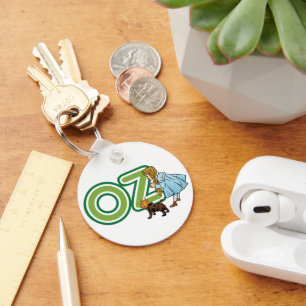 Porte-clés Vintage Wizard of Oz Dorothy Toto with BIG Letters