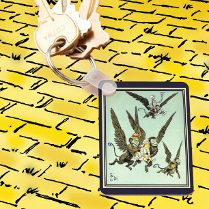 Porte-clés Vintage Wizard of Oz, Flying Monkeys with Dorothy