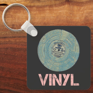 Porte-clés Vinyl Record Retro Disco Conception de musique Vin