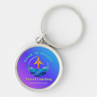 Porte-clés violet et bleu Roam to Reflect