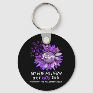 Porte-clés Violet pour les enfants militaires - Tournesol Mil