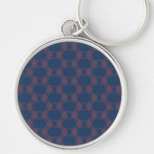 Porte-clés Violet, rouge, tendance, art décoratif moderne coo