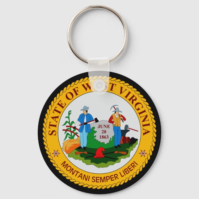 PORTE-CLÉS VIRGINIE DE L'OUEST (Recto)