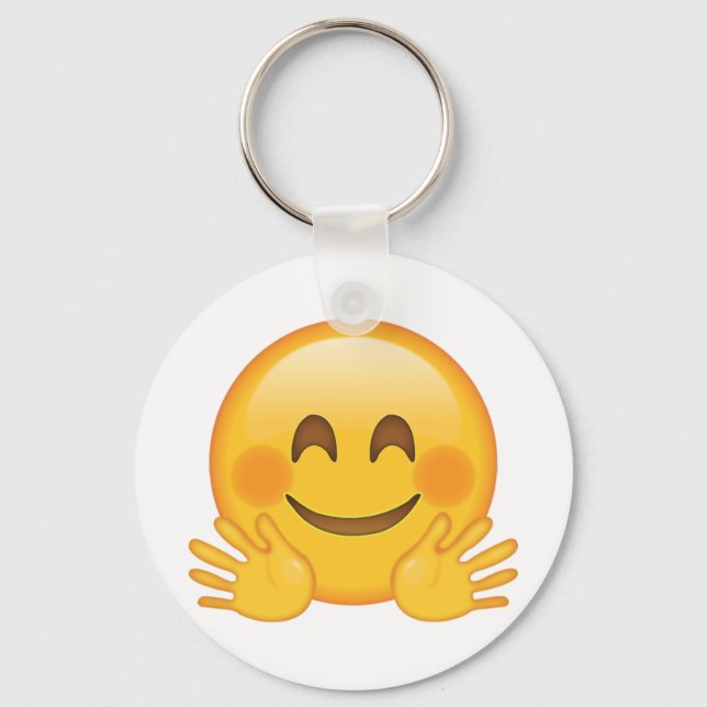 Porte-clés Visage d'accrochage - Emoji (Recto)