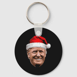 Porte-clés Visage de Trump Noël Santa Drôle Xmas Meme Hommes