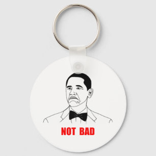 Porte-clés Visage non mauvais Meme de rage de Barack Obama