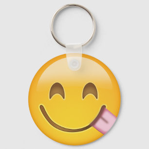 Porte-clés Visage Savouring la nourriture délicieuse Emoji