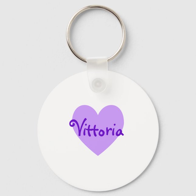 Porte-clés Vittoria en violet (Recto)