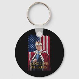 Porte-clés Vive le roi Vintage Rétro Portrait Trump 4t