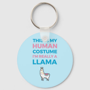 Porte-clés Voici Mon Costume Humain - Llama Edition I
