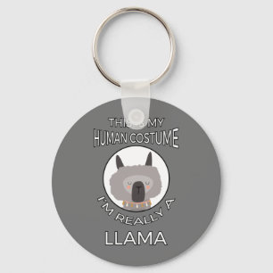 Porte-clés Voici Mon Costume Humain - Llama Edition II
