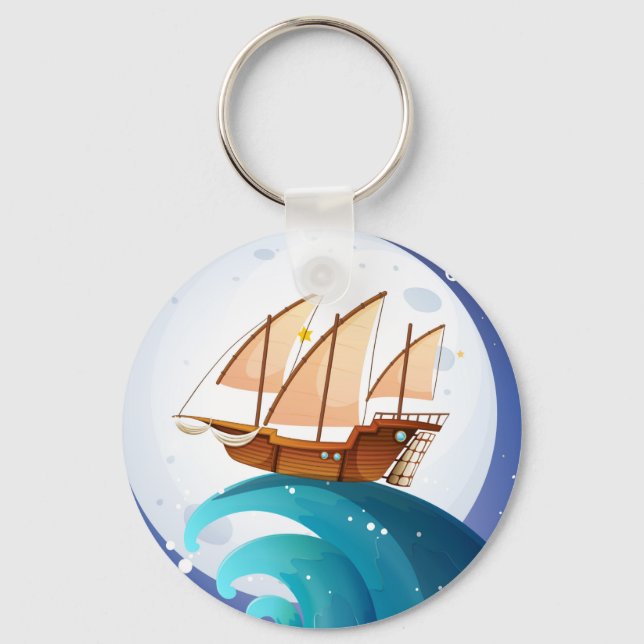 Porte-clés Voile terminée (Recto)