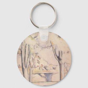 Porte-clés Voir à travers les arbres par Paul Cezanne, Art Vi