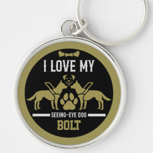 Porte-clés Voir un cadeau de chien oeil
