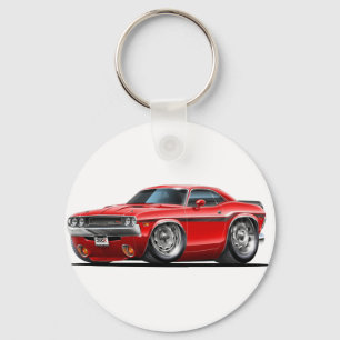 Porte-clés Voiture 1970-72 de rouge de challengeur