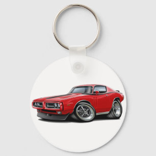 Porte-clés Voiture 1971-72 Rouge-Noire de chargeur