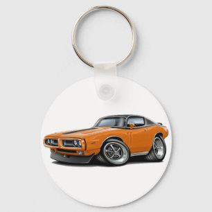 Porte-clés Voiture 1971-72 supérieure Orange-Noire de