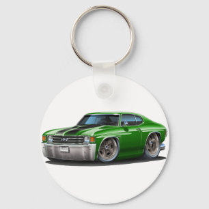 Porte-clés Voiture 1971-72 Vert-Noire de Chevelle
