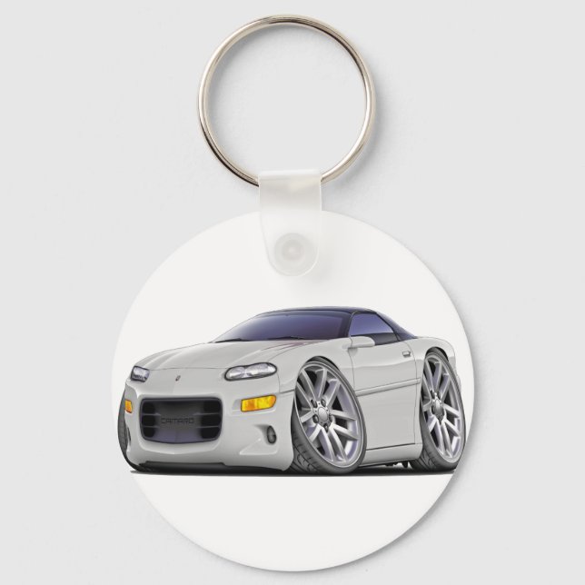 Porte-clés Voiture blanche Camaro 1998-2003 (Recto)