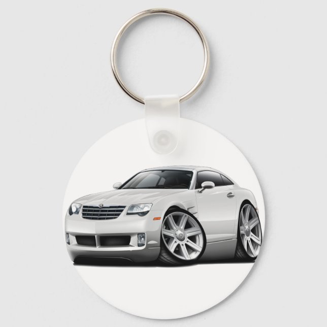 Porte-clés Voiture Blanche Crossfire (Recto)