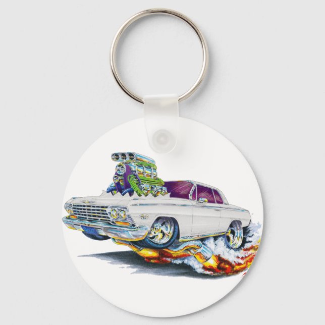 Porte-clés Voiture blanche Impala 1962-63 (Recto)