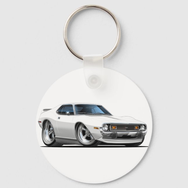 Porte-clés Voiture blanche Javelin 1971-72 (Recto)