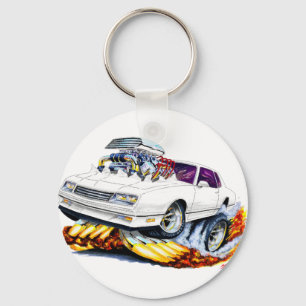 Porte-clés Voiture blanche Monte Carlo 1986-88