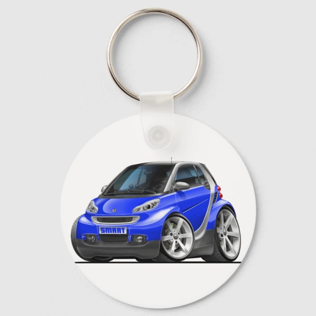 Porte-clés Voiture bleue intelligente (Recto)