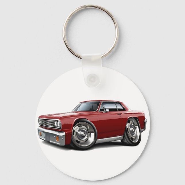 Porte-clés Voiture Chevelle Maroon 1964 (Recto)