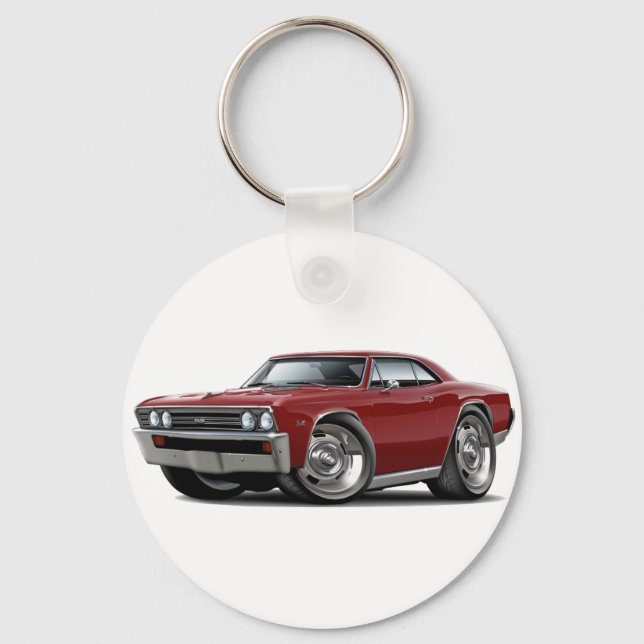 Porte-clés Voiture Chevelle Maroon 1967 (Recto)