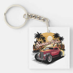 Porte-clés Voiture Classique Ambiance Estivale