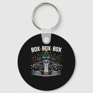 Porte-clés Voiture de course Box Box Box Radio Appel Amusant