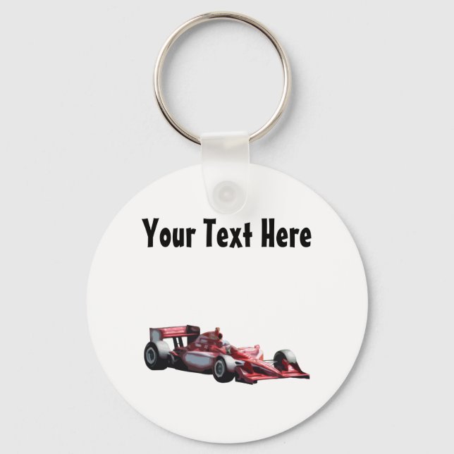 Porte-clés Voiture de course de plaine personnalisable (Recto)