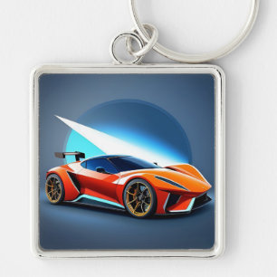Porte-clés Voiture de sport élégante au design moderne